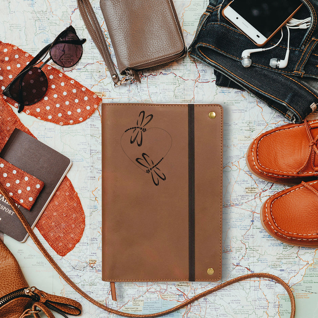 The Tree Of Life,Real Leather Refillable Writing Journal,Elastic Strap,200 Lined Pages, 6x8.5 Inches,Diary, Leather Notebook, Daily Journal For Women - View #9