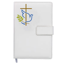 The Peace Dove Journal | 5x8 Inches, 200 Lined Pages, Magnetic Clasp, Refillable | Diary, Cute Notebook Journal, Personal Journal for Women or Men - White